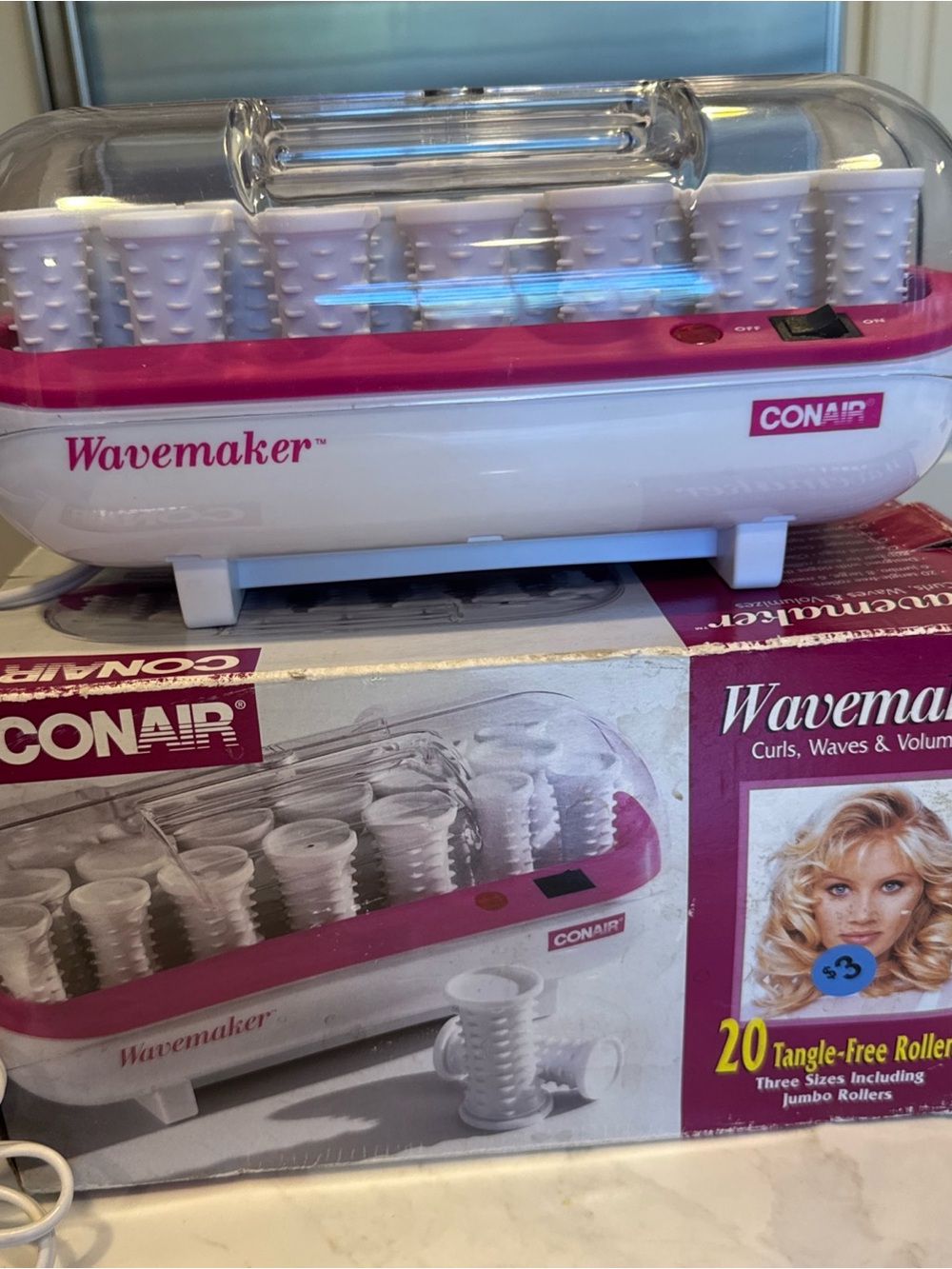 Conair Wavemaker HS16X Hot Hair Rollers - 20 Tangle-Free with Clips